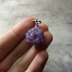 Pendentif boule en améthyste